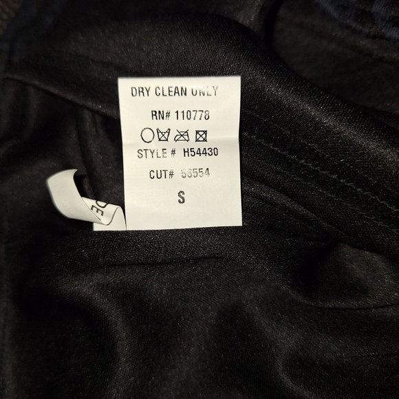 Hazel Black Blue Textured Plunge V-Neck  Fit & Flare Dress Size Small - Picture 10 of 13